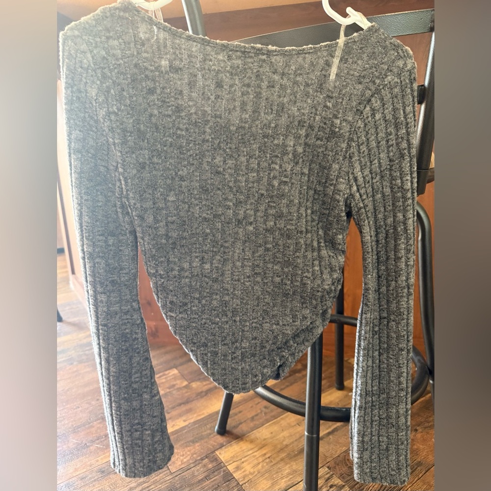 BUCKLE Ribbed Square Neck Top S - Picture 3 of 3